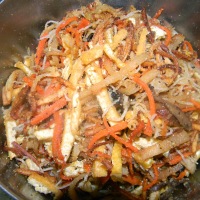 Recipe: Bi Chay - Vegetarian shredded tofu mixture  for spring rolls